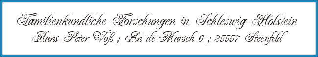 Hans-Peter Voss - Berufsgenealoge in Schleswig-Holstein